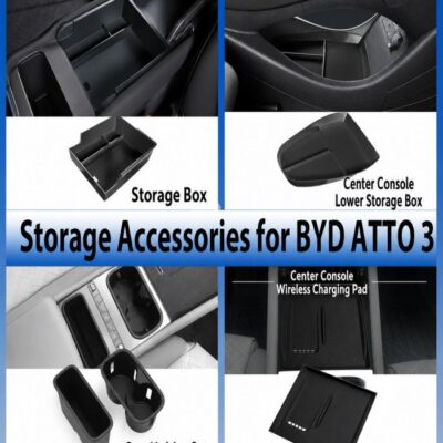 BYD ATTO 3 RHD Center Console Organizer Tray – Armrest Storage Box Insert for Right-Hand Drive