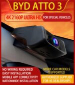 BYD ATTO 3 Dash Cam – OEM-Style Plug & Play, WiFi + Car Display