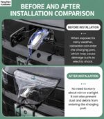 BYD Shark 6 Magnetic Charging Port Rain Cover – Weatherproof Shield - Image 5