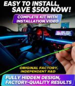 Wireless Car LED Ambient Light Kit – RGB Fiber Optic Bluetooth APP Control