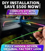 Wireless Car LED Ambient Light Kit – RGB Fiber Optic Bluetooth APP Control - Image 2
