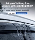 MG Window Visors – 4-Piece Rain Guards for ZS/HS/MG5/ES5/MG4/GS