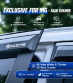 MG Window Visors – 4-Piece Rain Guards for ZS/HS/MG5/ES5/MG4/GS - Image 2