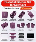 Xiaomi SU7 Interior Silicone Kit – Wireless Pad, Cup Holder & Organizer - Image 3