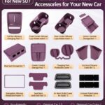 Xiaomi SU7 Interior Silicone Kit – Wireless Pad, Cup Holder & Organizer