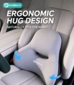 Xiaomi SU7 YU7 Headrest & Lumbar Pillow Set – Memory Foam Car Seat Cushion