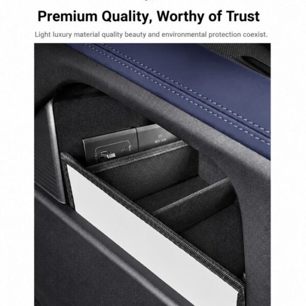 Xpeng G6 Center Console Storage Box – Lower Organizer Tray with Raised Edge