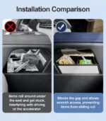 Xpeng G6 Center Console Storage Box – Lower Organizer Tray with Raised Edge - Image 4