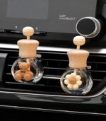 Cute Cartoon Car Vent Clip Air Freshener – Refillable Perfume Diffuser Bottle - Image 2
