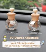 Cute Cartoon Car Vent Clip Air Freshener – Refillable Perfume Diffuser Bottle - Image 5