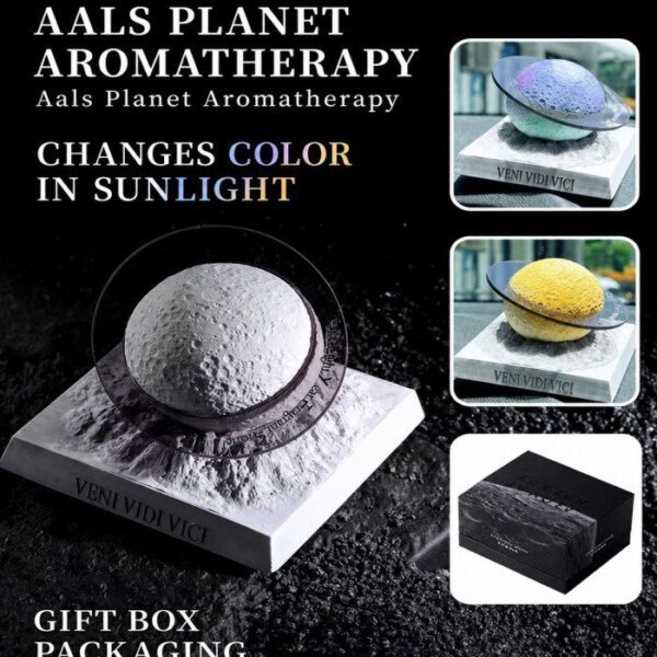 Photochromic Planet Car Diffuser – Color-Changing Aroma Stone Gift Set