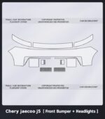Jaecoo J5 PPF Kit – RHD Pre-Cut TPU Paint Protection Film - Image 2