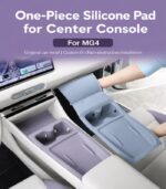 MG4 Center Console Silicone Mat – Wireless Charging & Cup Holder Pad Set
