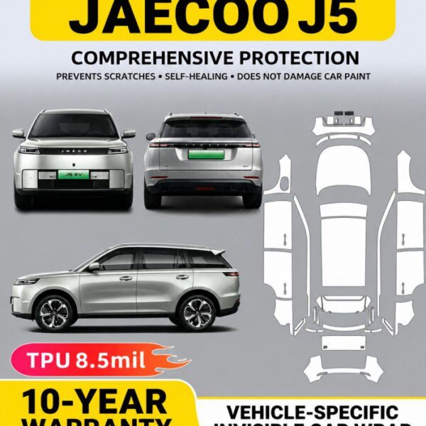 Jaecoo J5 PPF Kit – RHD Pre-Cut TPU Paint Protection Film