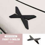 Xpeng MONA M03 Gloss Black Emblem – Metal Badge Overlay Kit - Image 2