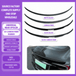 Universal Carbon Fiber Rear Spoiler – No-Drill Trunk Lip Wing