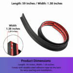 Universal Carbon Fiber Rear Spoiler – No-Drill Trunk Lip Wing - Image 2