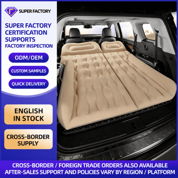 Universal Car Air Mattress – Foldable SUV Back Seat Bed for Travel