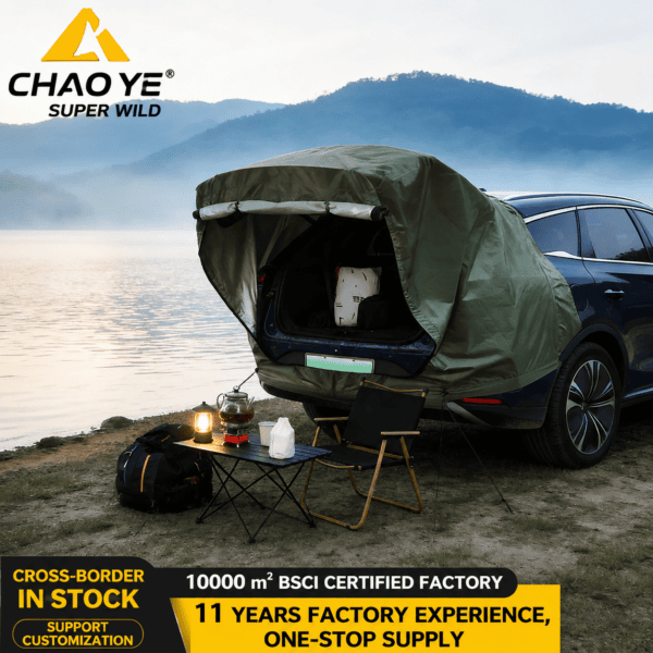 SUV Tailgate Tent with Awning – Waterproof Car Rear Canopy for Camping