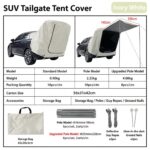 SUV Tailgate Tent with Awning – Waterproof Car Rear Canopy for Camping - Image 3
