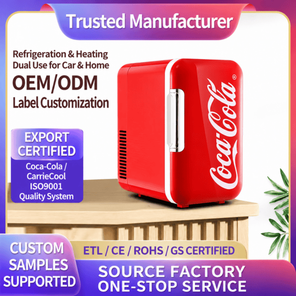 Coca-Cola 6L Mini Fridge – Thermoelectric Cooler Warmer for Car & Home