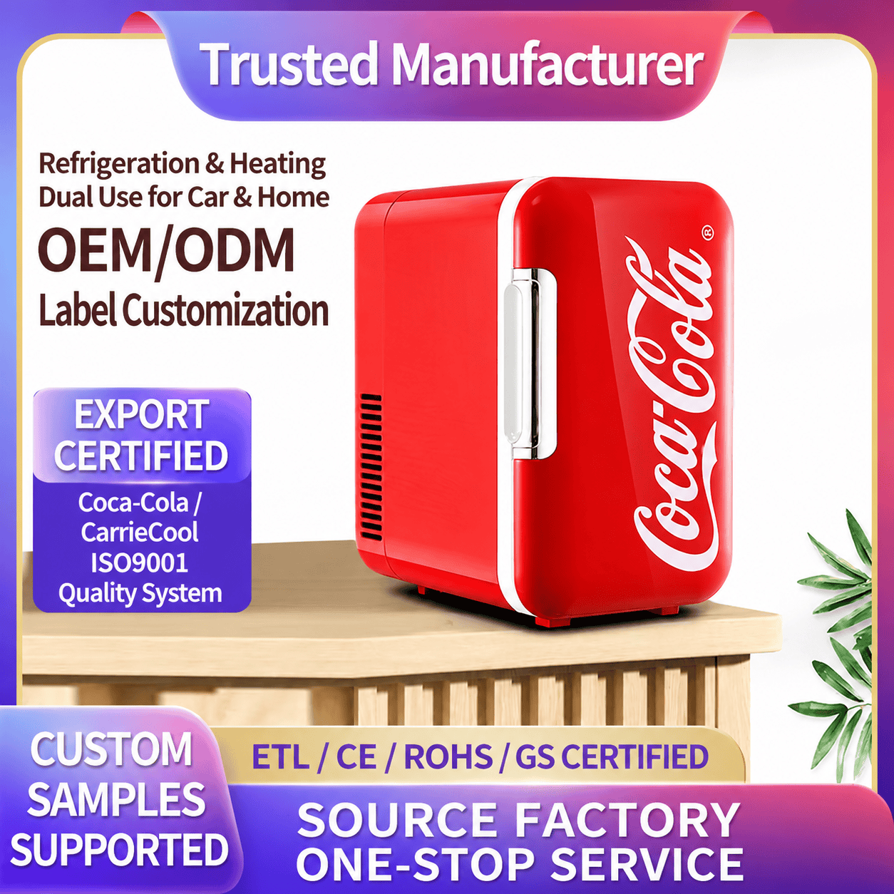 1785156355_4a96d354 Coca-Cola 6L Mini Fridge – Thermoelectric Cooler Warmer for Car & Home - Image 1