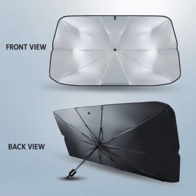 Foldable Car Windshield Sun Shade Umbrella – Heat & UV Protection