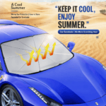 Foldable Car Windshield Sun Shade Umbrella – Heat & UV Protection - Image 3